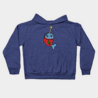 Narwhal Christmas Kids Hoodie